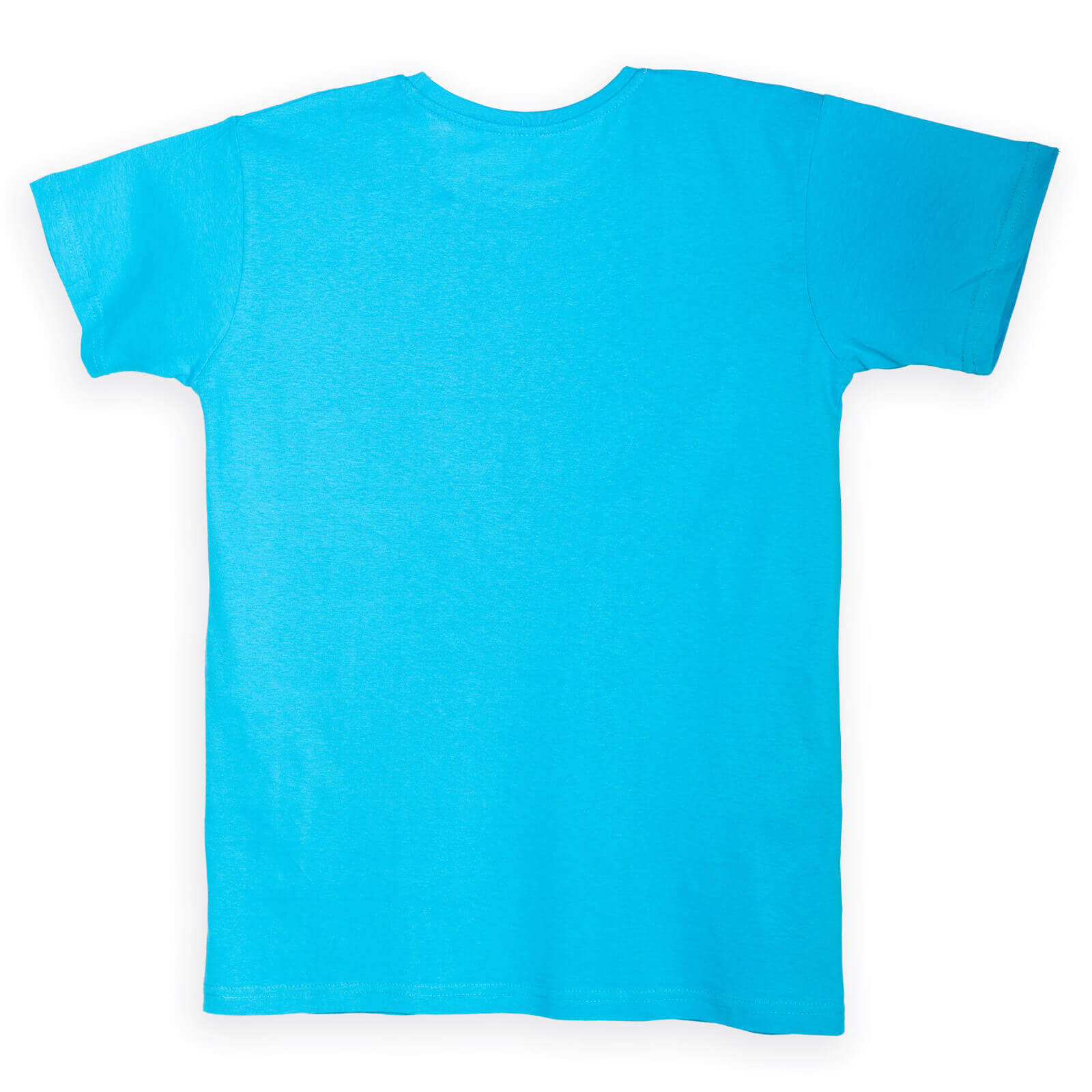 T-shirt kids, turquoise, 100% cotton