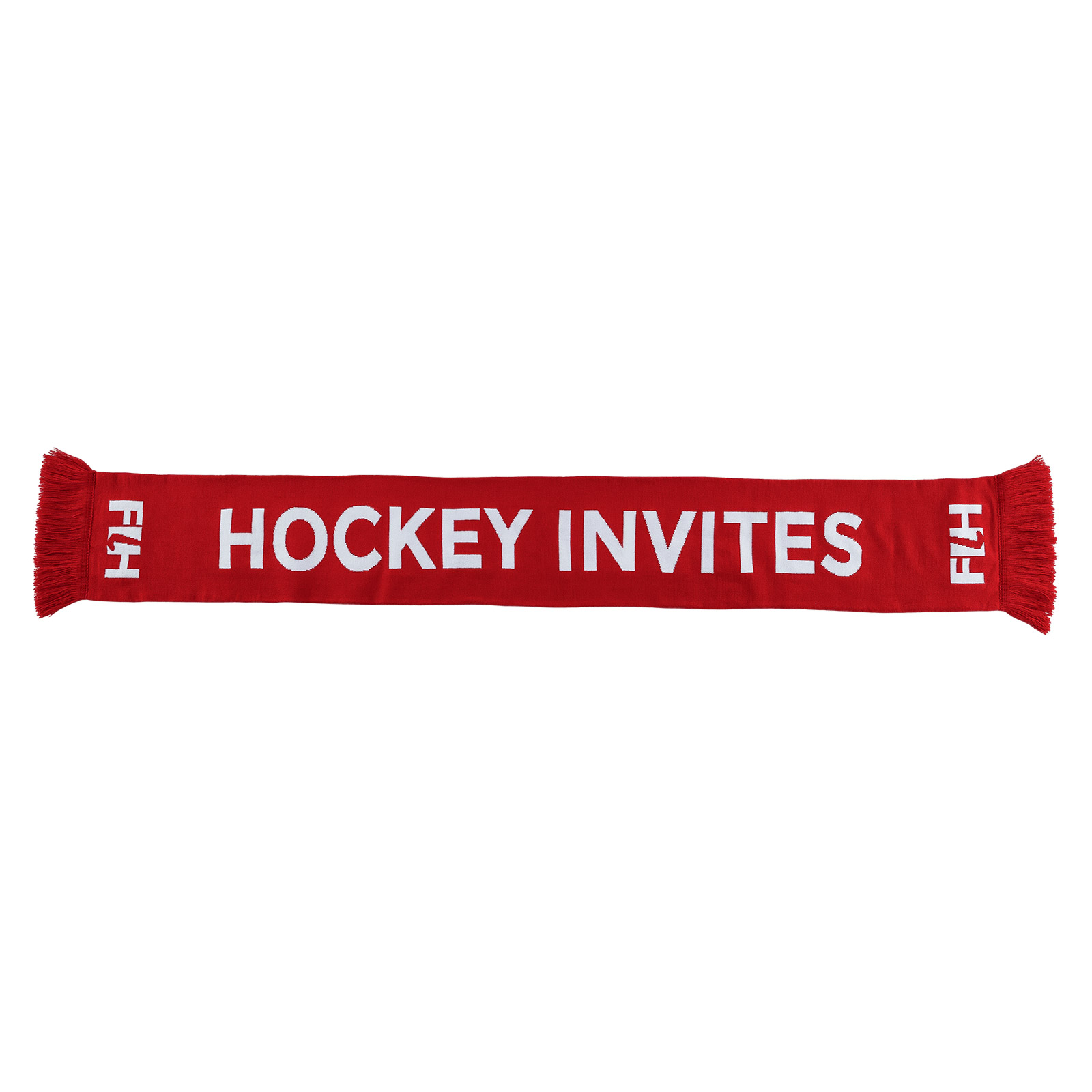 Scarf, reversible, 140 × 17,5 cm - Motive Hockey invites