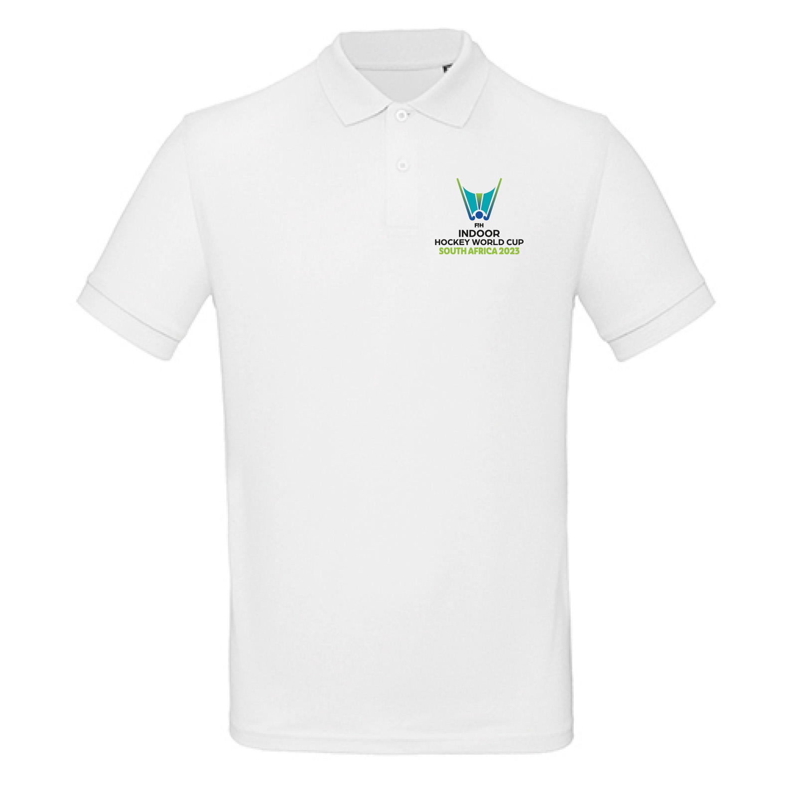 Polo shirt, White - Indoor Hockey World Cup South Africa 2023 